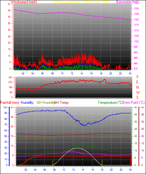 24 Hour Graph for Day 19